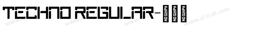Techno Regular字体转换 Techno Regular字体转换